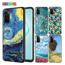 Funda negra de Van Gogh Star para Samsung Galaxy S20Ultra, S20 Plus, Note 10 Lite, A01, A21, A51, A71, A81, A91 2024 - compra barato