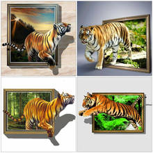 AZQSD Diamond Painting Full Square Tiger Diamond Embroidery Animal Mosaic Picture Of Rhinestones Gift Handmade Home Decor 2024 - buy cheap