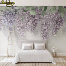 beibehang Custom Wisteria flower Custom Mural wallpaper for bedroom walls 3D floral Painting Vine Fresco Living Room Bedroom 2024 - buy cheap