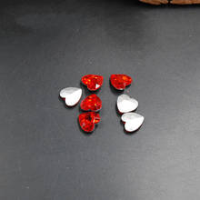 Cristal con forma de corazón para fabricación de joyas, cristal de Color rojo/claro, 6mm, 8mm, 10mm, 12mm, 14mm, 18mm, 27mm 2024 - compra barato