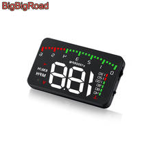 BigBigRoad Car Hud Display Overspeed Warning Windshield Projector For Audi e-tron S1 S3 S4 S5 S6 S7 TT TTS SQ2 SQ5 SQ7 SQ8 TT RS 2024 - buy cheap