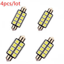 4pcs/lot White Cob Festoon Dome Lights Reading Lamp 42mm Auto Led Door Lights Backup Bulb Tail Bulbs DC 12V 2024 - buy cheap