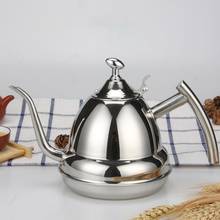 1.2L Stainless Steel Gooseneck Tea Pot Coffee Home Kitchen Induction Cooker Metal Tea Water Kettle Teapot Container Tea Tool2021 2024 - buy cheap