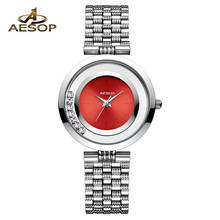 AESOP-Reloj de pulsera de cuarzo para mujer, accesorio de lujo, resistente al agua, de cristal, informal, 2021 2024 - compra barato