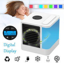 Mini Personal Air Cooler & Humidifier Portable Air Conditioner USB Mute Table Fan Device 7 Color Lights Air Conditioner WT-303 2024 - buy cheap