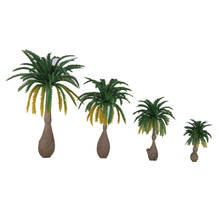 12pcs Layout Model Train Coconut Palm Trees Rain Forest Scale 1: 100-1: 250 2024 - buy cheap