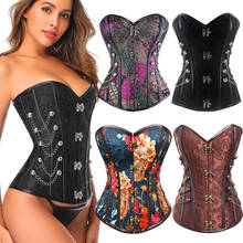 Steampunk Corset Sexy Gothic Women Leather Bustier Top Plus Size Overbust Corselet Vintage Retro Corsets Slimming Waist Trainer 2024 - buy cheap
