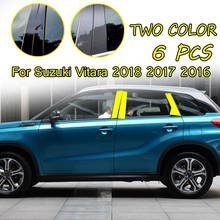 Автомобильная дверь окно средняя Колонка отделка Декоративная защита B полоса Стикеры для ПК Аксессуары для Suzuki Vitara 2016 2017 2018 2024 - купить недорого