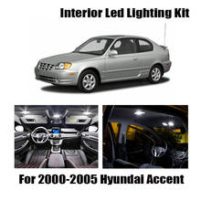 10x Canbus Error Free LED Interior Light Kit Package for 2000-2005 Hyundai Accent Car Accessories Map Dome Trunk License Light 2024 - buy cheap