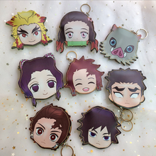 10/Lot Demon Slayer Kimetsu No Yaiba Nezuko Douma Makomo Kochou ShinobuTsuyuri  Kanao PU Coin Purse Wallet Action Figures Toy 2024 - buy cheap