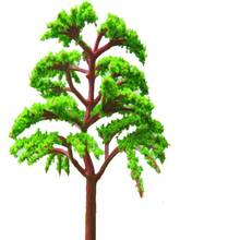 Árbol de plástico modelo verde en arquitectura, 3,5 cm, 6cm, 8cm, 10 unidades/lote 2024 - compra barato