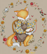 MM Gold Collection Counted Cross Stitch Kit Cross stitch RS cotton with cross stitch no print friendship Embroidered fox 2024 - buy cheap