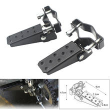 Motorcycle Steel Footrests Pedals 25mm-30mm Black for Yamaha Bike Parts 2024 - buy cheap