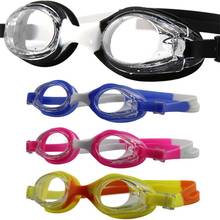 Óculos de natação ajustáveis, óculos para crianças anti-neblina proteção uv à prova d'água, silicone, espelhado 2024 - compre barato