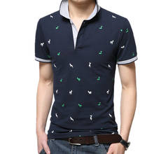 2021 summer new polo shirt casual men's trend cotton short T shirt popular Fawn pattern casual Polo shirt 2024 - buy cheap