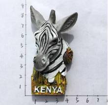 Africa Kenya Fridge Magnets 3D Resin Handmade Zebra Refrigerator Magnetic Stickers Travel Tourism Souvenirs Gift 2024 - buy cheap