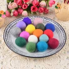 10pcs/lot 3cm 100% Wool Felt Balls Colorful Diy Pom Poms Craft Material Balls Of Wool Christmas Room Decro Decoration for home 2024 - buy cheap