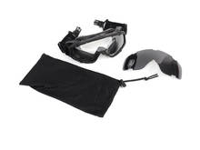 Tático airsoft óculos de proteção para os olhos óculos balísticos militar 2 pçs lente para capacete paintball oculos militar 2024 - compre barato