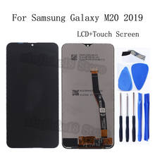6.3 "original para samsung galaxy m20 m205 display lcd de toque digitador da tela substituição m20 m205 m205f SM-M205F/ds peças do telefone 2024 - compre barato