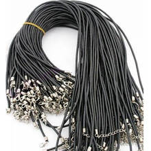 Wholesale 100pcs 18 inch  hide necklace rope leather necklace rope wholesale Fast Shipping 2024 - buy cheap