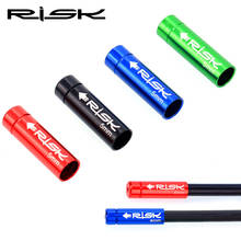 RISK 2 шт. алюминиевый 5 мм Велосипедный тормозной кабель колпачок s 4 мм велосипедный кабель переключения концевые наконечники колпачки наконечники MTB дорожный велосипед аксессуары 4 цвета 2024 - купить недорого