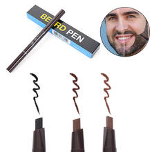 1Pc Men Waterproof Beard Filler Pen Beard Fast Camouflage Natural Hair Grower Beard Pencil Male Mustache Repair Shape Beard Tool 2024 - buy cheap