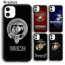 Krajews USMC Marine Corps Phone Case Cover For iPhone 5s 6s 7 8 plus X XS XR 11 12 13 pro max Samsung Galaxy S8 S9 S10 Plus 2024 - buy cheap