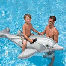 Летний надувной бассейн в виде дельфина, надувной детский летний бассейн, плавательный летний матрас для детей, игрушка-поплавок 2024 - купить недорого