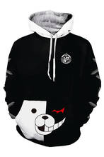 Anime Super Dangan Ronpa Danganronpa Monokuma Hoodie White Black Bear Cosplay Costume 3D Printed Unisex Hoodies Sweatshirts 2024 - buy cheap