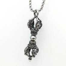 LOOKER Retro Fashion Jewelry Buddhist Tools Stainless Steel Vajra Pendant Men's Pendant Jewelry Necklace 2024 - buy cheap