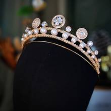 Baroque Crystal Wedding Headband Bridal Tiaras Crown Set Wedding Hair Accessory Prom Headdress 2024 - buy cheap