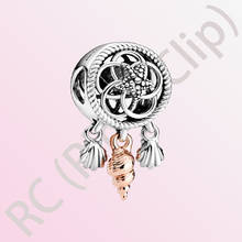 2020 Summer New S925 Sterling Silver Bead Openwork Seashell Dreamcatcher Charms fit Original Pandora Bracelets Women DIY Jewelry 2024 - buy cheap