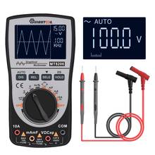 MUSTOOL Upgraded MT8206 2 in 1 Intelligent Digital Oscilloscope Multimeter Current Voltage  Frequency Tester Analog Bar Graph 2024 - buy cheap