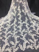 french net lace fabric SYJ-59282  Top selling nigerian lace fabric with beads for party dress 2024 - buy cheap