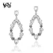 VEYO Trendy Crystal Drop Earrings Elegant Hollow ZA Dangle Earrings for Women Fashion Jewelry Wholesale 2020 New 2024 - buy cheap