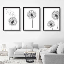 Dandelion Wall Art Canvas Painting Wishing Dandelion Poster Print Nordic Style Minimalism Living Room Bedroom Nursery Decoration 2024 - buy cheap