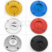 CNC Aluminum Motorcycle Oil Fuel Tank Gas Cap Cover Keyless For Yamaha YZF R3 R25 R15 R1 R6 FZ1 FZ6 FZ8 MT07 MT09 XJ6 DIVERSION 2024 - buy cheap