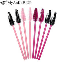 Makeup Brushes 200pcs Disposable Eyelash Brushes Raindrop Shape Mascara Applicator Wand Brush Cosmetic As Picture Color 2024 - buy cheap