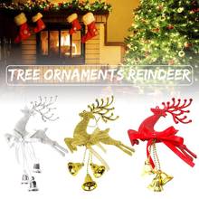 Christmas Tree Pendant Reindeer Ornament Festive Party Dress Up Props Christmas Tree Decoration Pendant Crafts Jewelry 2024 - compre barato