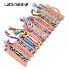 12pcs/lot Bohemian Braided Tassel Charms Bracelets for Women Men Cotton knot Rope Chain Bracelet Anklet Ethnic Jewelry 2024 - buy cheap