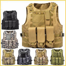 Airsoft Military Tactical Vest Molle Combat Assault Plate Carrier Tactical Vest 10 Colors CS Outdoor Clothing Hunting Vest 2024 - buy cheap