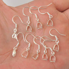 Wholesale 100PCS 925 Hooks Earrings Pinch Bail 925 Sterling Silver Earring Earwire 24 Hours Handle Fast Deliver 2024 - buy cheap