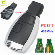 Reemplazo keyecu modificado botón 2 funda de mando a distancia inteligente 433MHz para MERCEDES BENZ C E S clase 1998-2006 FCC ID: IYZ 3312 2024 - compra barato