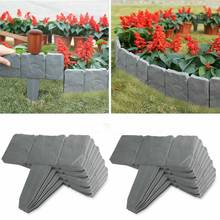 20PCS Imitation Stone Fence Gardening Grounding Fence Folding Garden Fence Border Edging DIY Decorative Garden Landscape Decor 2024 - buy cheap