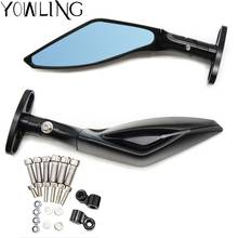 Motorcycle CNC Aluminum Rear View Rearview Mirrors Side Mirror for KAWASAKI z750 NINJA250 HONDA  Honda CBR600RR R1 R6 FZ6 SUZUKI 2024 - buy cheap