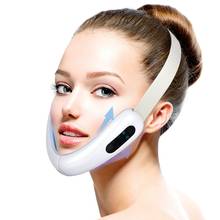 A cara de microcurrent v que dá forma à terapia quente da compressa do massager facial a linha v do dispositivo do emagrecimento da cara 2024 - compre barato