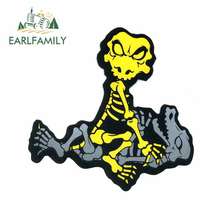 EARLFAMILY 13 см x 12,9 см для Caricature Dinosaur Kamasutra автомобильные мультипликационные Наклейки Oem винил JDM бампер багажник грузовик графическая наклейка 2024 - купить недорого