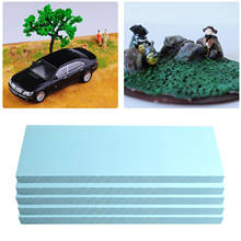 5 Pieces Blue Foam Board Sheet Crafts Model Diorama Base Building Kit 295x100x30mm 2024 - buy cheap