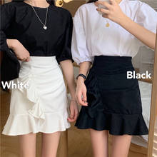 Skirts Women Summer Ruffles Chic Korean Fashion Mini Pleated Hip-skirt All-match New Harajuku Street A-line Womens Faldas Casual 2024 - buy cheap