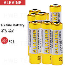 Batería alcalina seca 100 Uds 27A 12V L828 27AE 27MN A27 para timbre de puerta, alarma de coche, walkman, control remoto de coche, etc. 2024 - compra barato